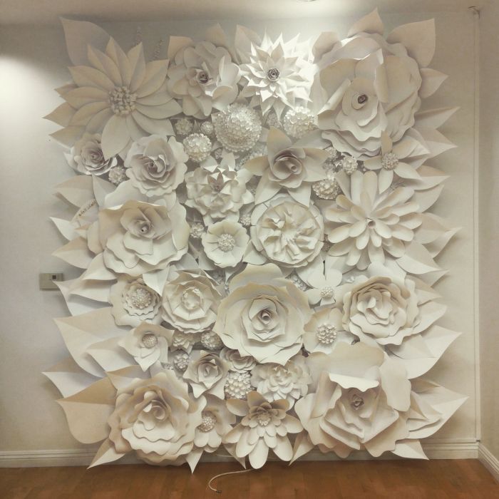 How to make paper flower for wall decoration