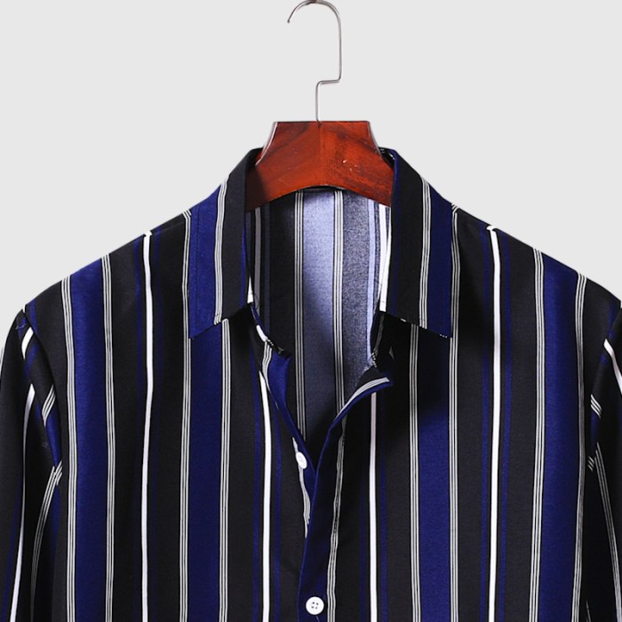 Men striped dress shirt