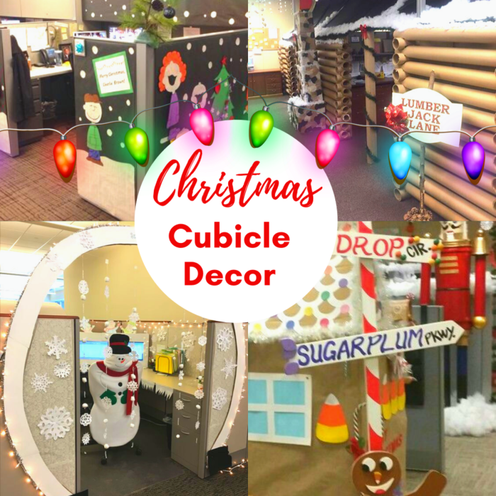 Cubicle decorations decoration gingerbread door lights agus