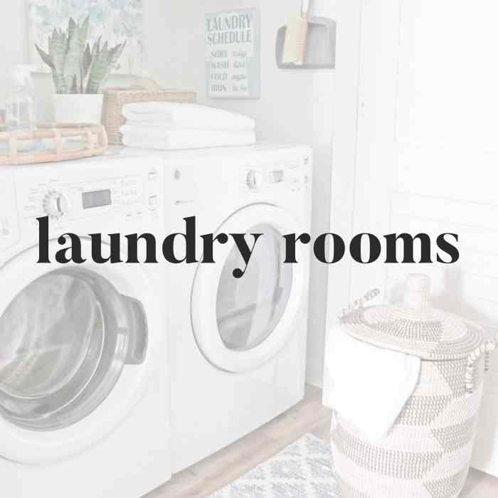 How to decorate the laundry room