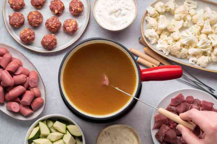 How to cook meat fondue style