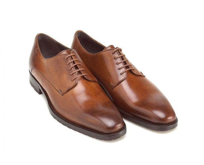 Oxford men's brown dress shoes