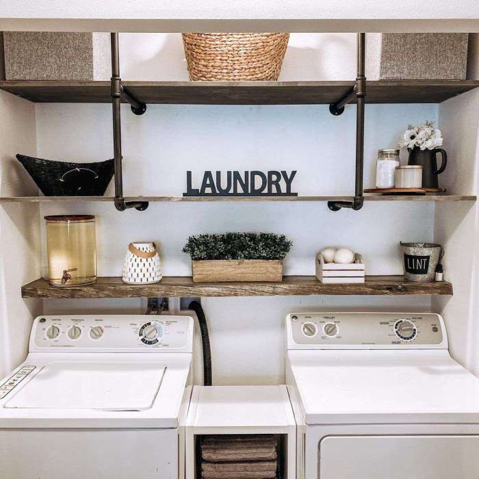 How to decorate the laundry room